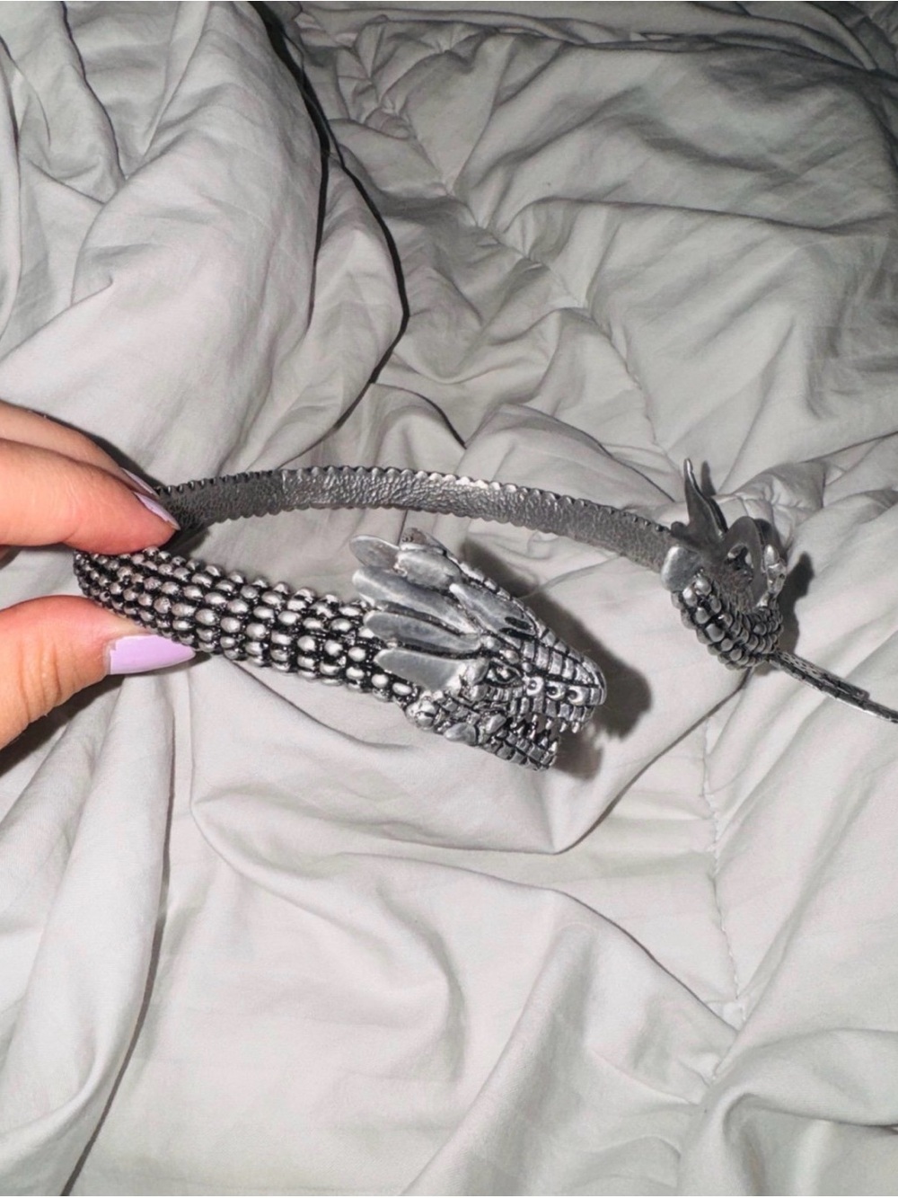 Real Silver Dragon Hand-crafted Necklace